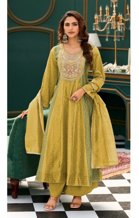 D 3532 A To C By Deepsy Tissue Silk Readymade Suits